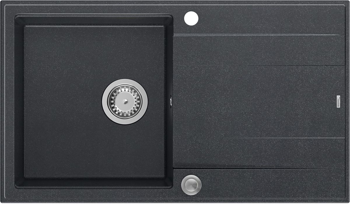 Quadron Evan dřez graniteq 86x50 cm černá HCQE8650U8_BS_P2O