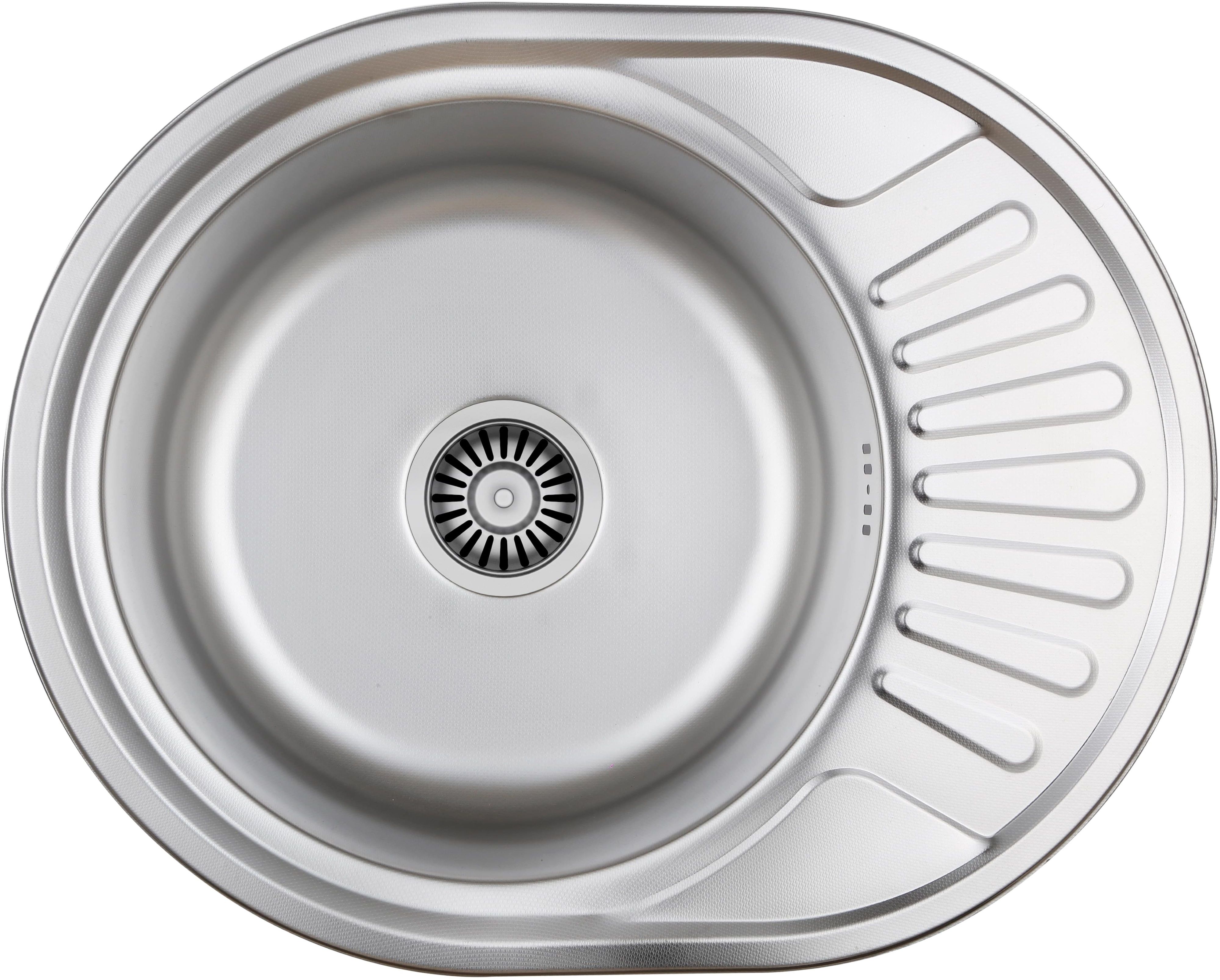 Quadron Jim 216 ocelový dřez se sifonem 57x45 cm ocel HD216SAT5745