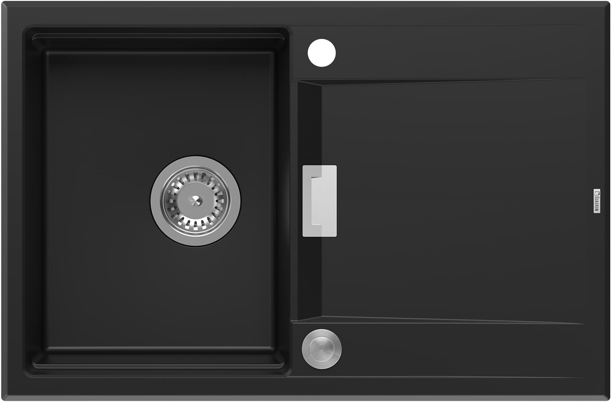 Quadron Owen dřez graniteq 76x50 cm černá HQO7650U7_BS