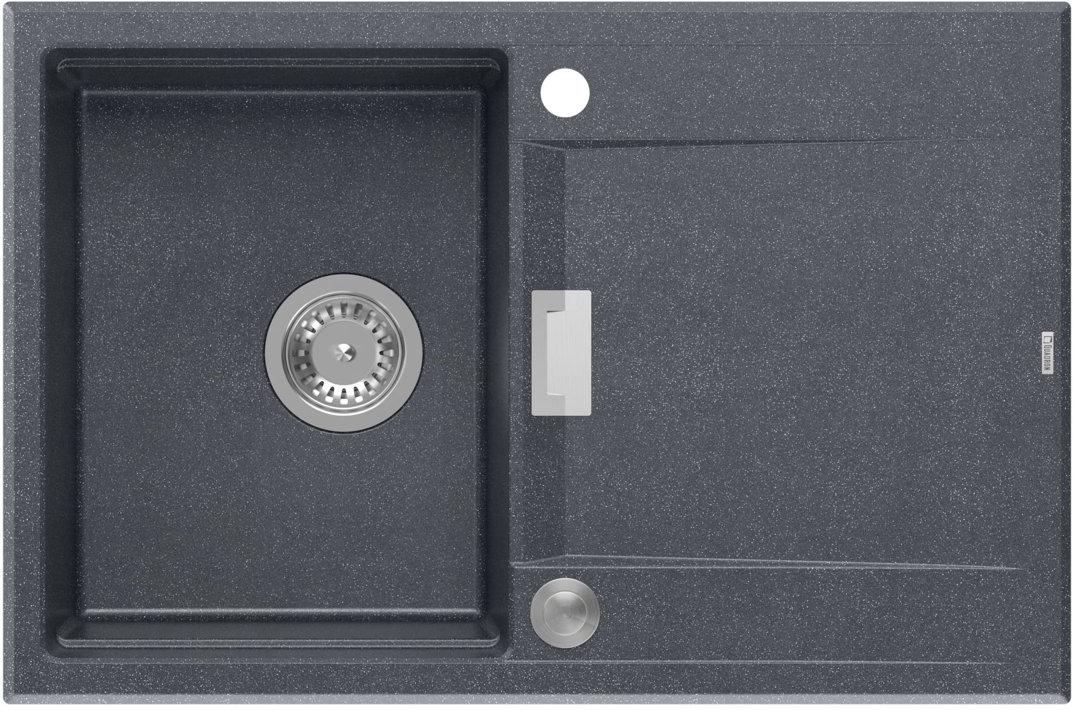 Quadron Owen dřez graniteq 76x50 cm černá HQO7650U8_BS