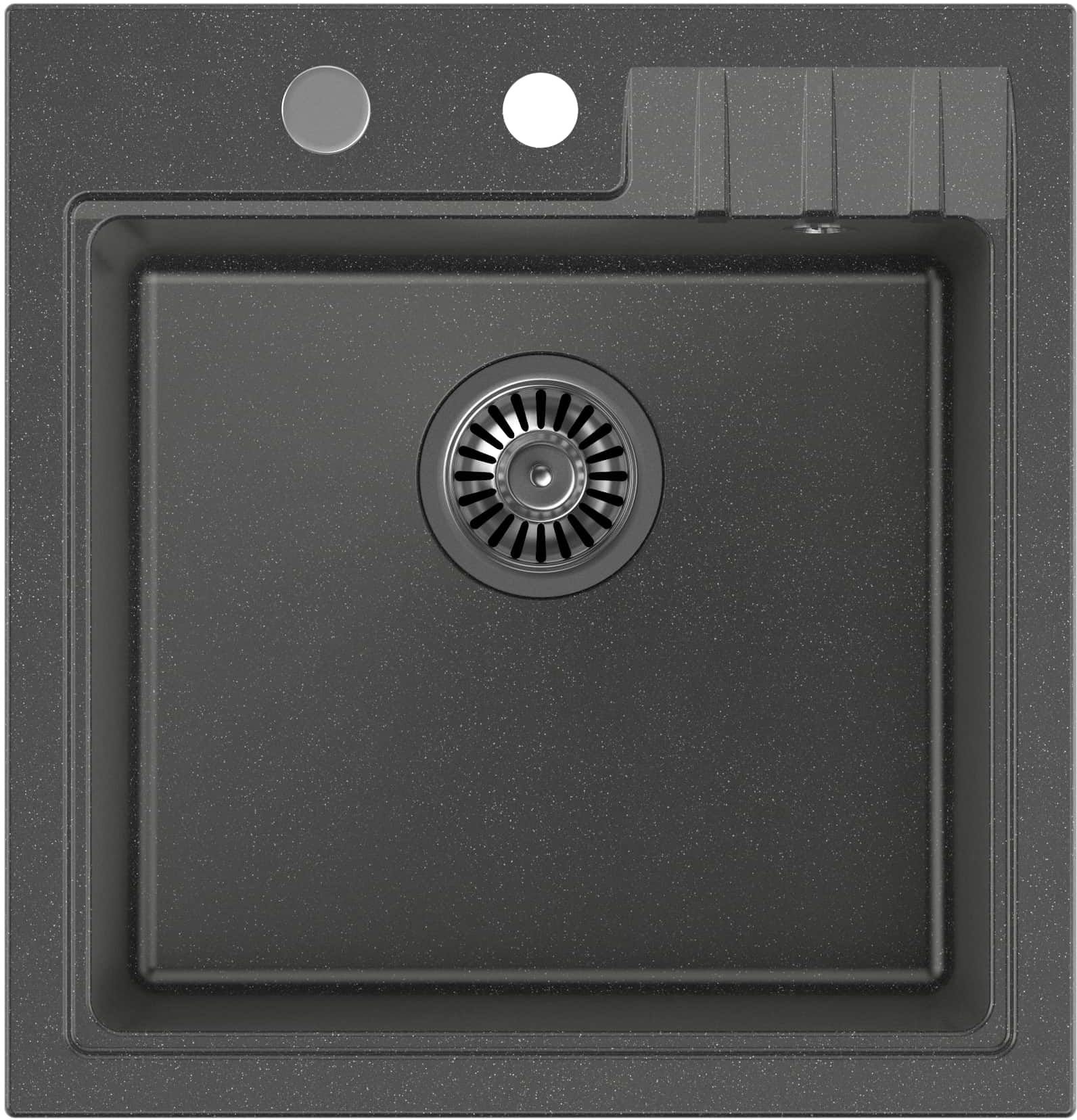 Quadron Peter dřez graniteq 50x52 cm černá HCQP5052CZK