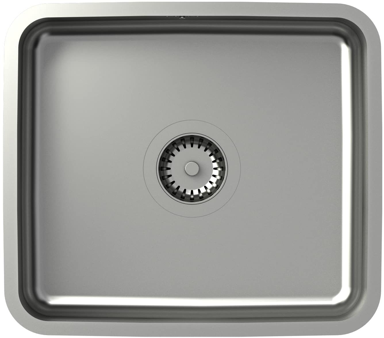 Quadron Nicolas ocelový dřez se sifonem 44x39 cm ocel KS1U4035BS_DBS