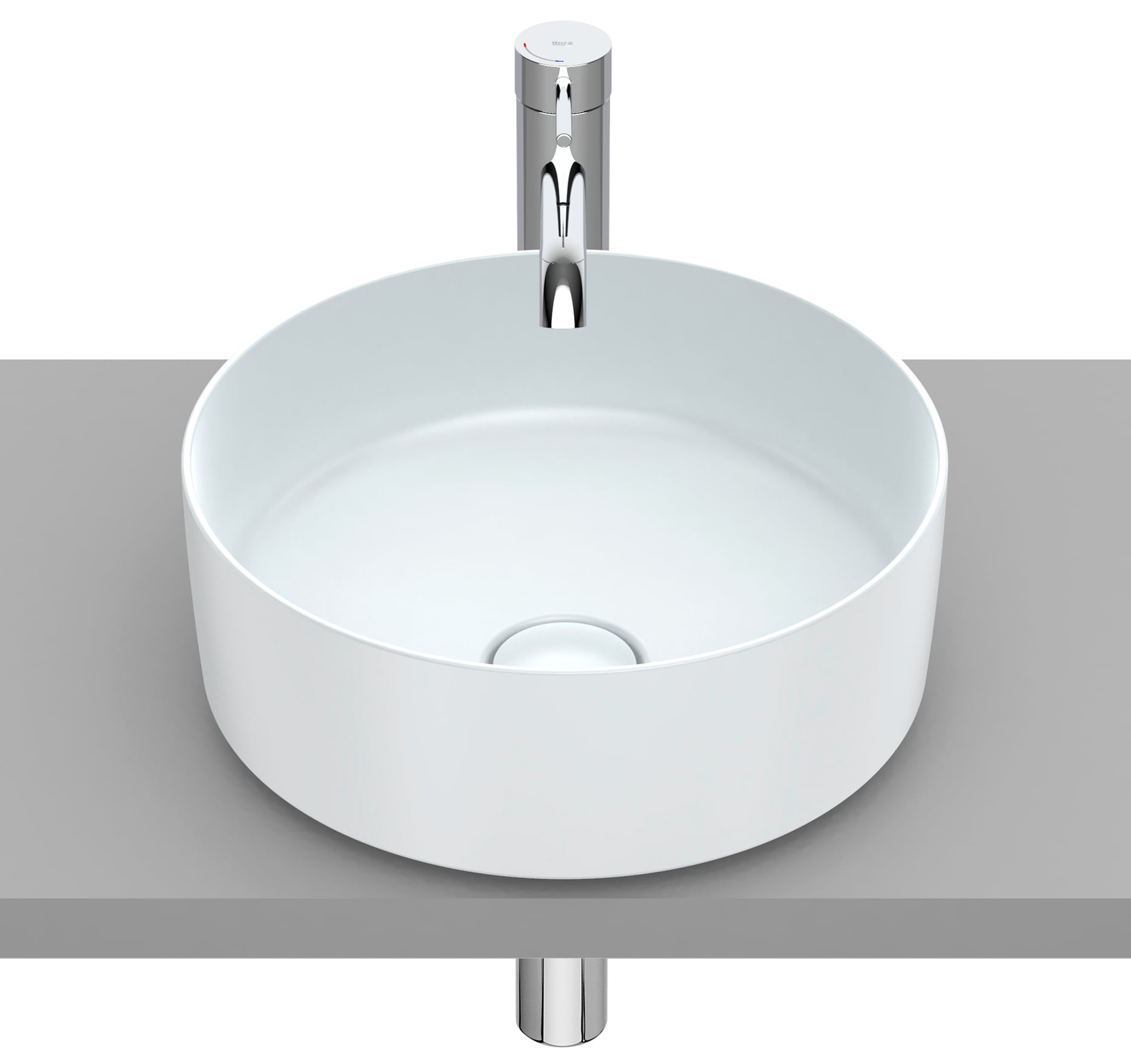 Roca Inspira umyvadlo 37x37 cm kulatý na pult A327523630