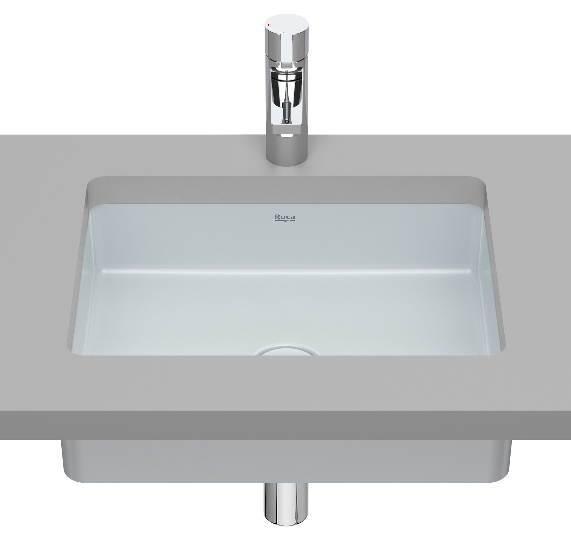 Roca Inspira umyvadlo 43x32.5 cm obdélníkový pod pult A327536630