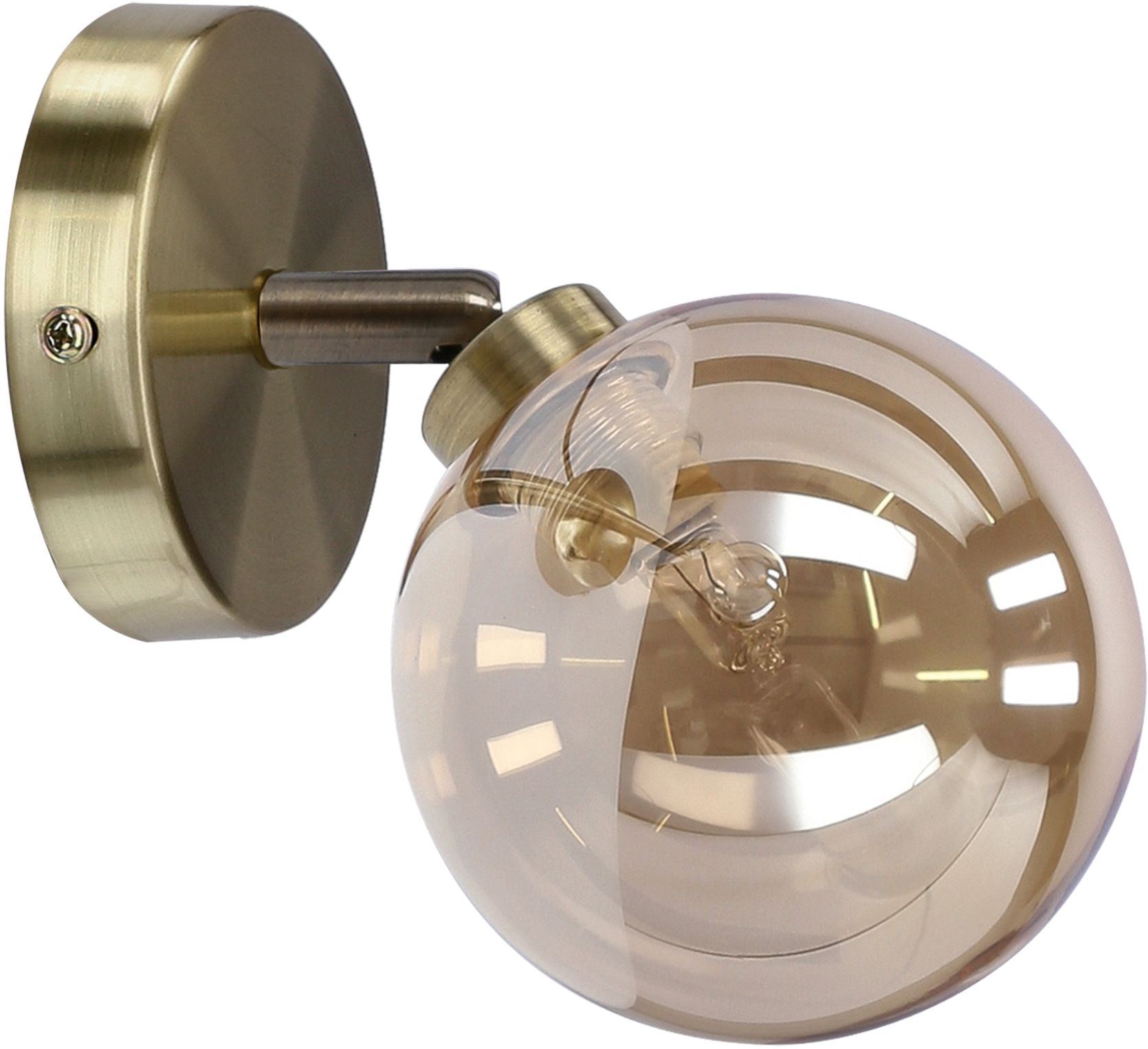 Candellux Rodia nástěnné svítidlo 1x40 W patina-jantarová 91-16515