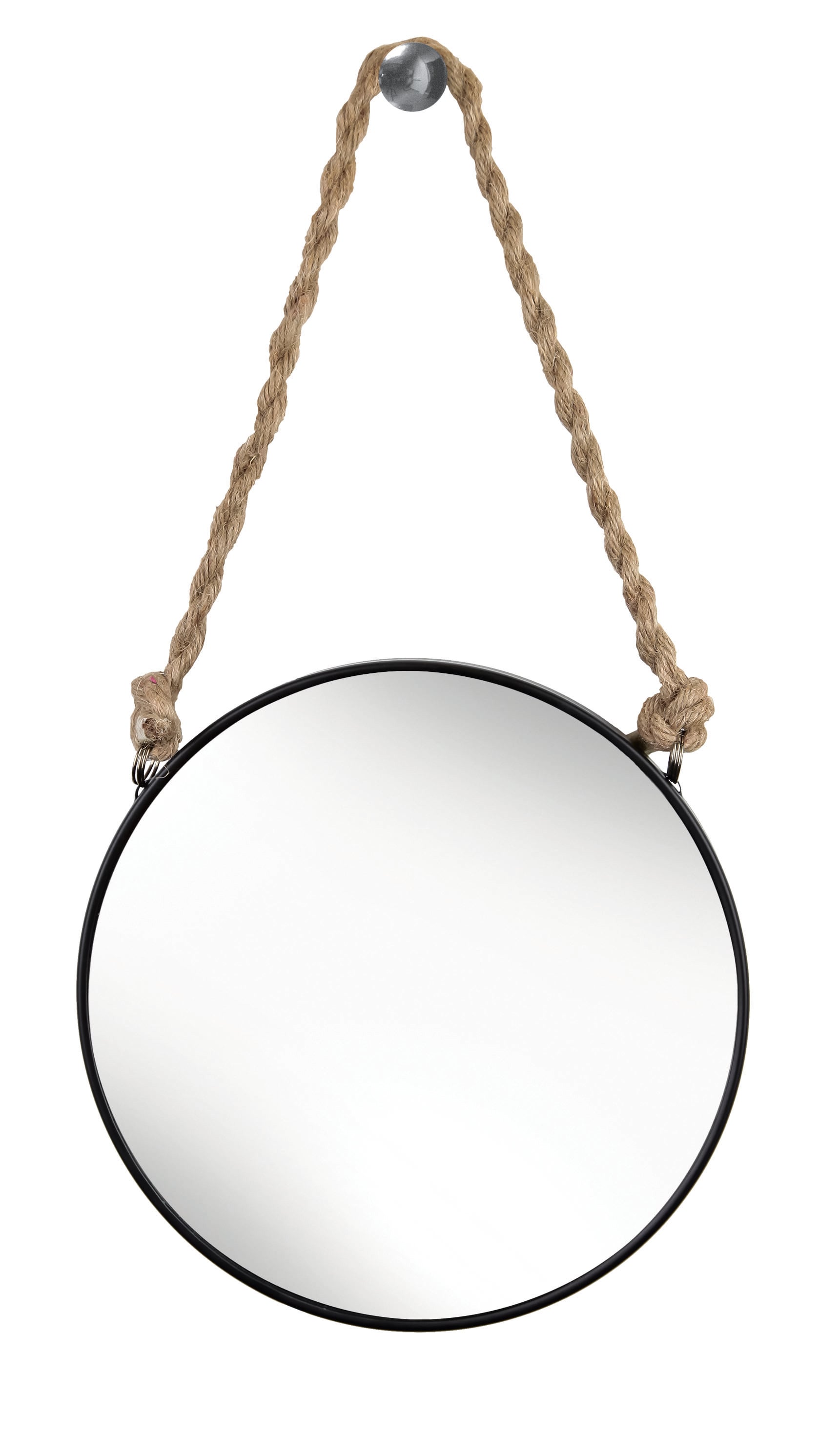 Kleine Wolke Rope Mirror zrcadlo 39.5x23 cm kulatý černá 8653926886