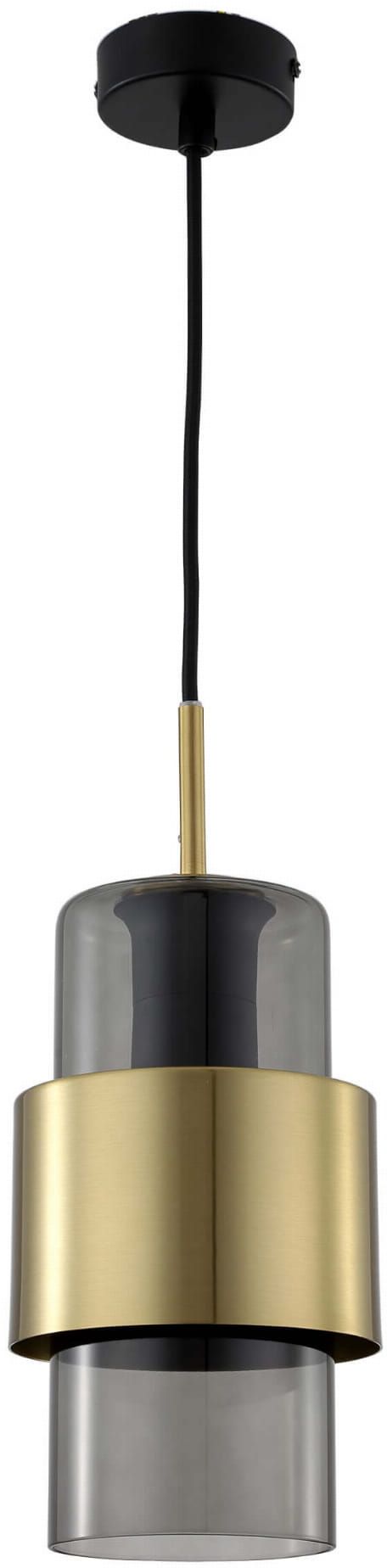 Light Prestige Miele závěsné svítidlo 1x40 W kouřová-zlatá LP-866/1PLSM/GD