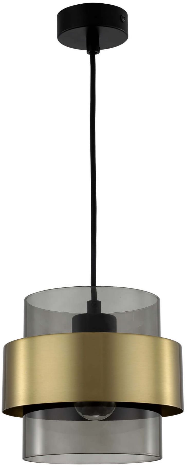 Light Prestige Miele závěsné svítidlo 1x40 W průhledná-zlatá LP-866/1PSM/GD