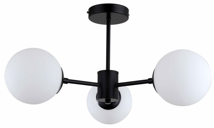 Light Prestige Roma stropní světlo 3x40 W bílá-černá LP-1345/3PBK