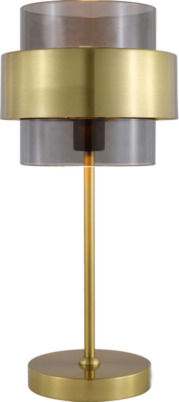 Light Prestige Miele stolní lampa 1x40 W kouřová-zlatá LP-866/1TSM/GD