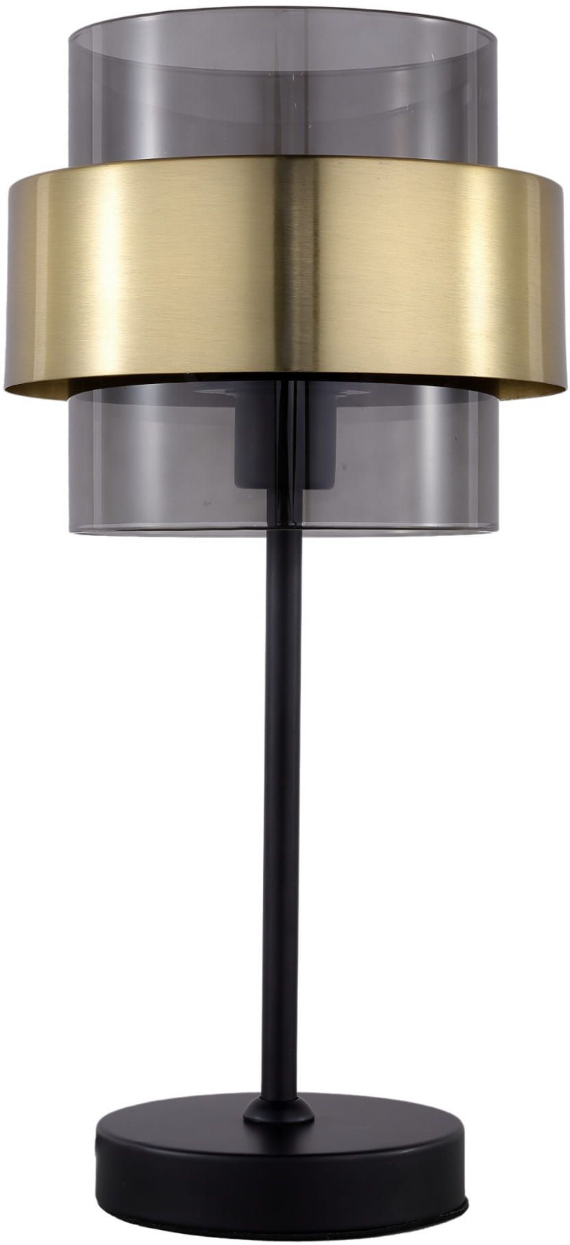 Light Prestige Miele stolní lampa 1x40 W černá-kouřová-zlatá LP-866/1TBK