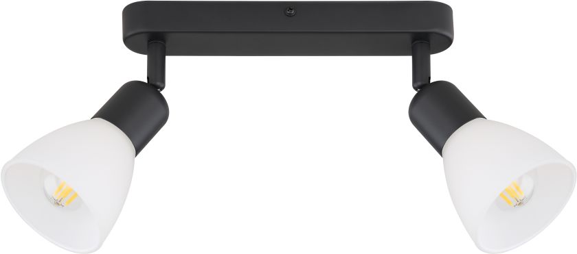 Light Prestige Malta stropní světlo 2x40 W bílá-černá LP-877/2WBK