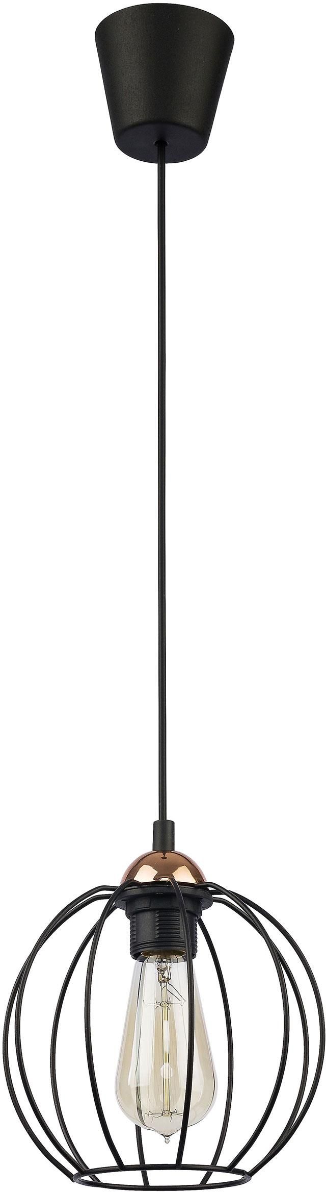 TK Lighting Galaxy závěsné svítidlo 1x15 W černá-měděná 1644