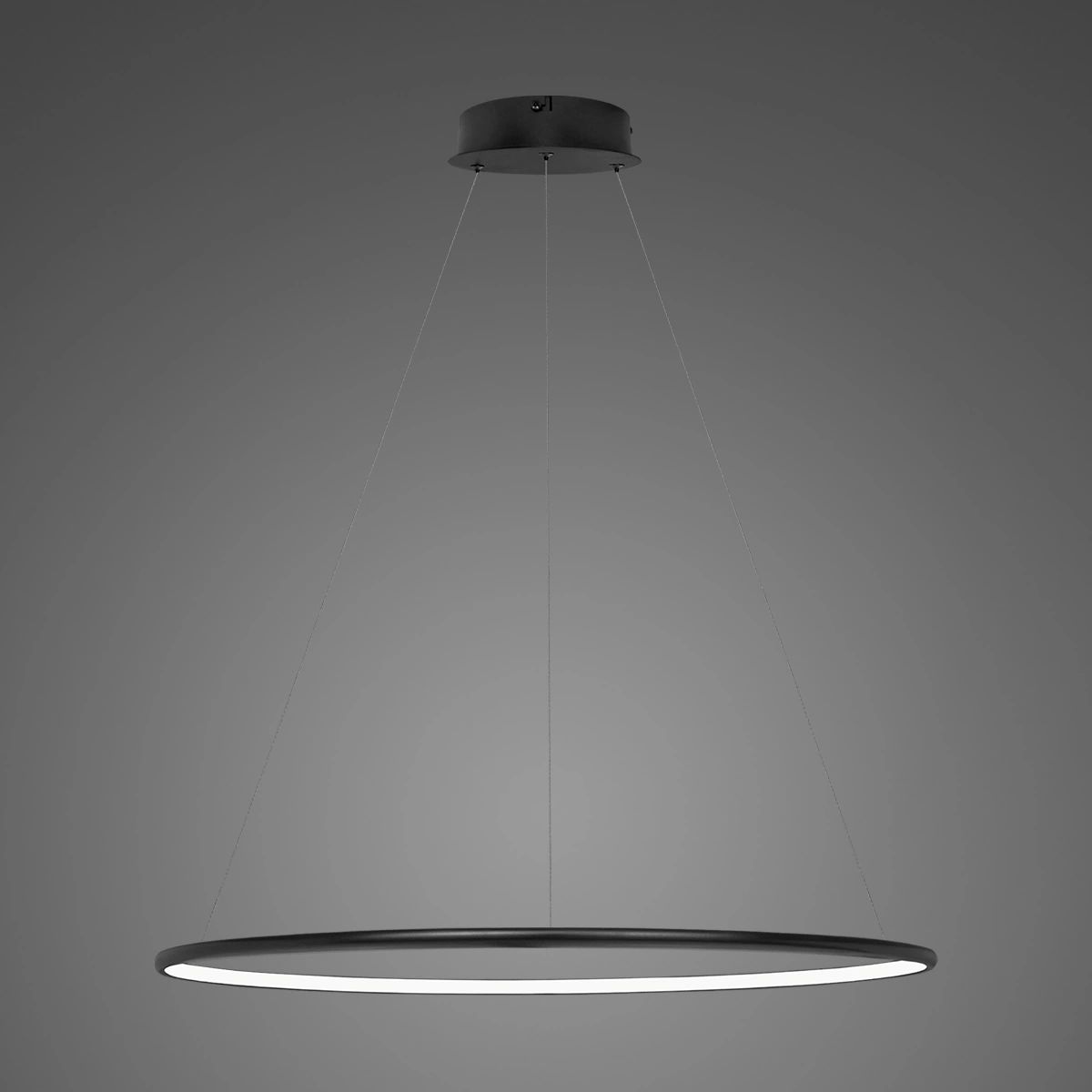 Altavola Design Ledowe Okręgi závěsné svítidlo 1x43 W černá LA073/P_80_in_3k_43W_black