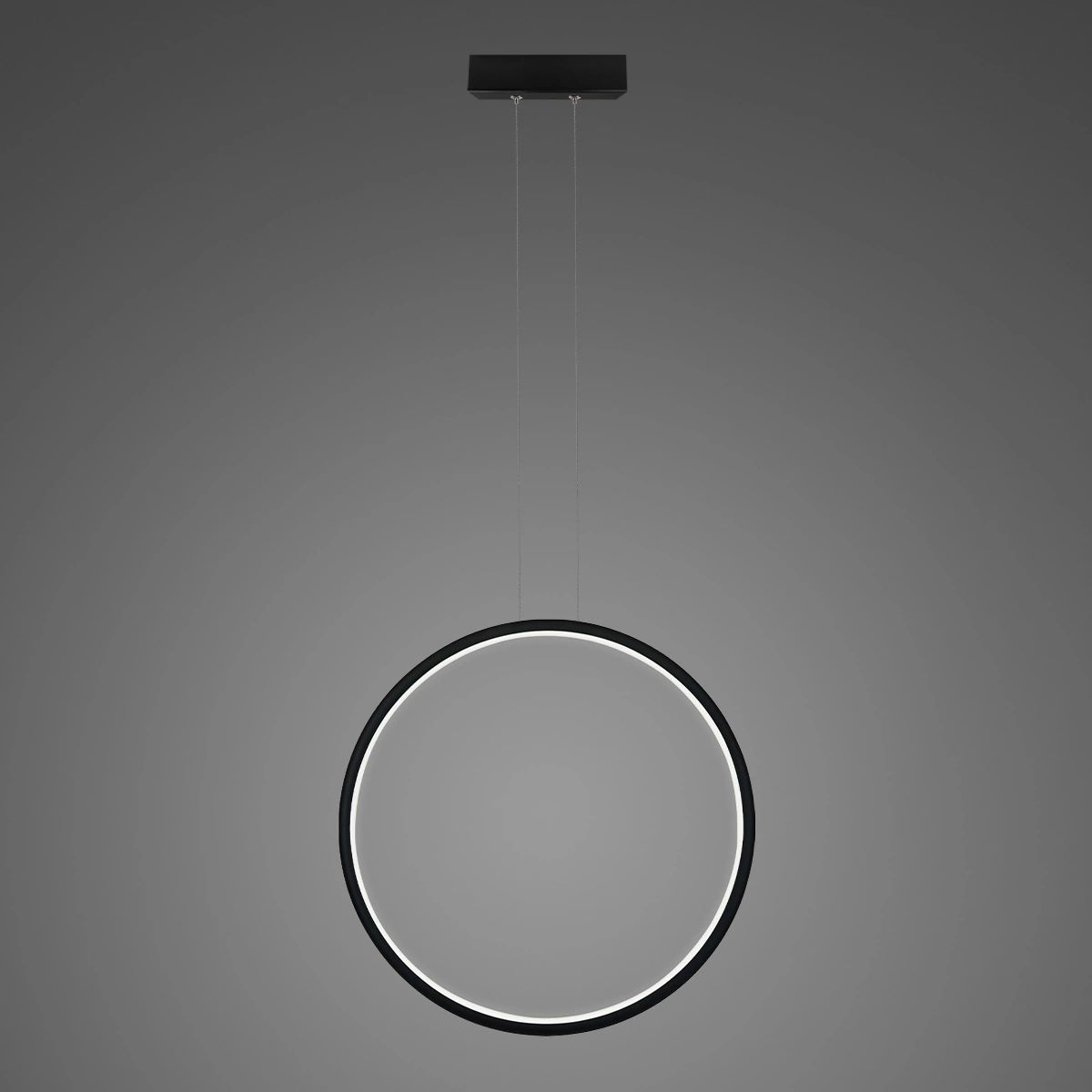 Altavola Design Ledowe Okręgi závěsné svítidlo 1x32 W černá LA073/X_60_in_4k_32W_black