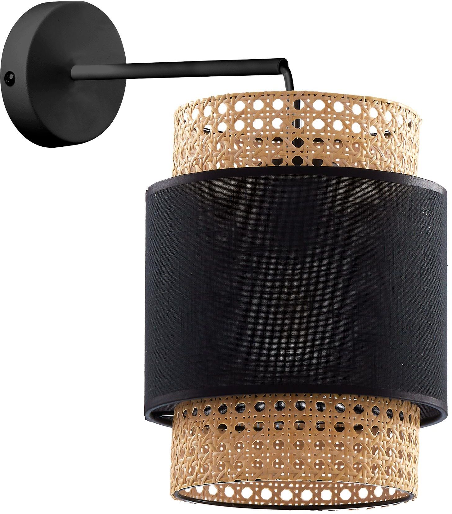 TK Lighting Boho Black nástěnné svítidlo 1x15 W černá-béžová 6550