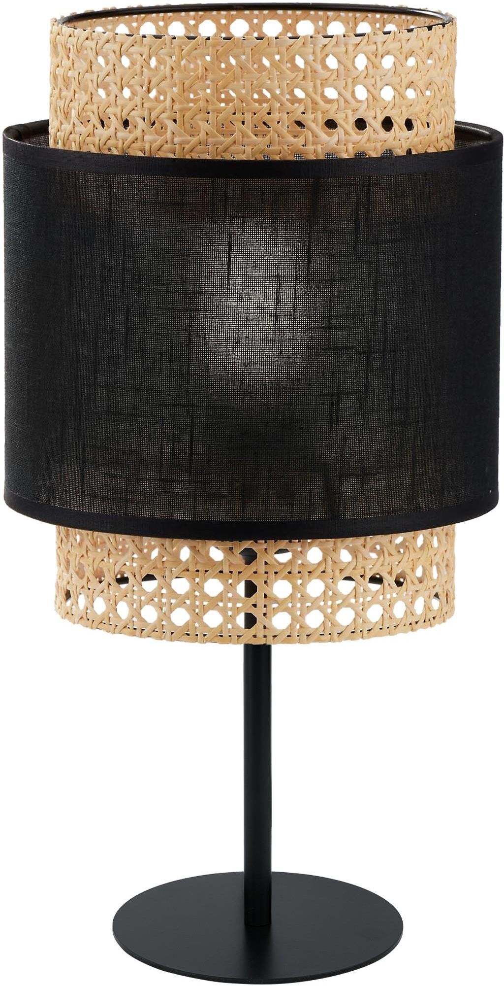 TK Lighting Boho Black stolní lampa 1x15 W černá-béžová 5567