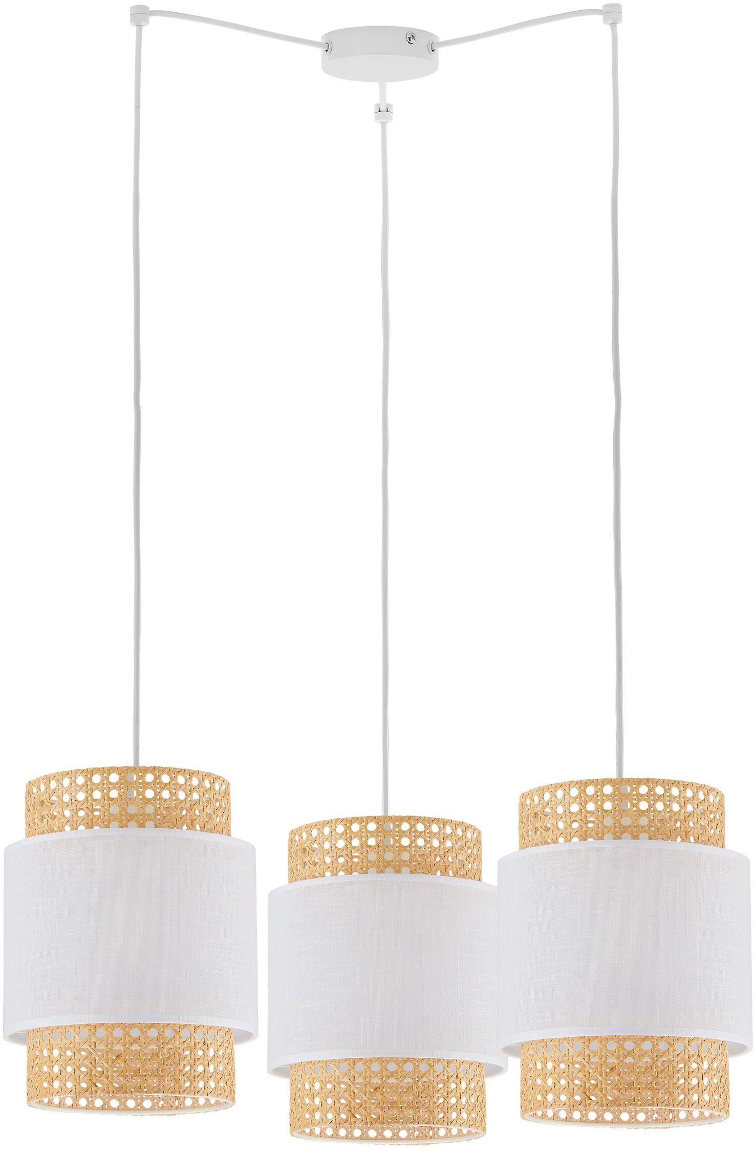 TK Lighting Boho White závěsné svítidlo 3x15 W bílá-béžová 6537