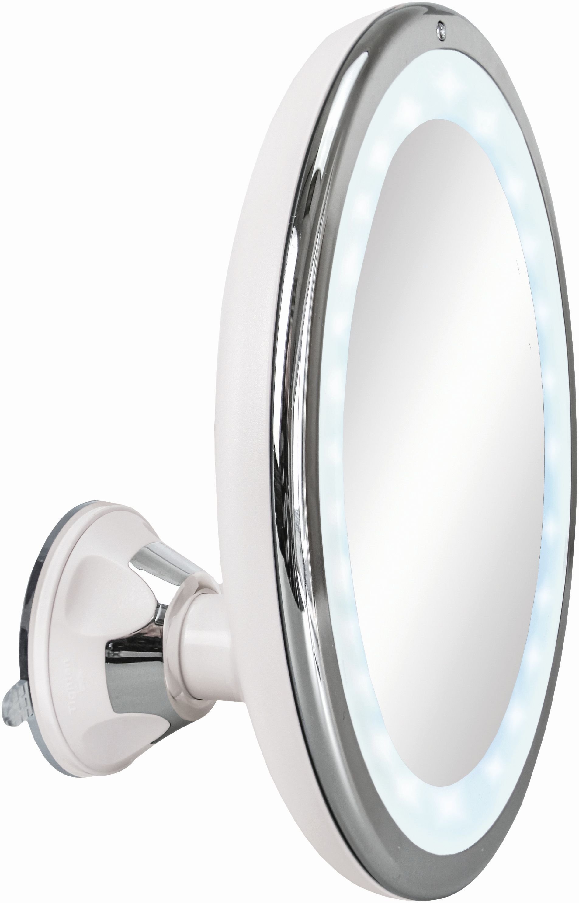 Kleine Wolke LED Mirror kosmetické zrcátko 20x20 cm kulatý s osvětlením chrom 8099127886