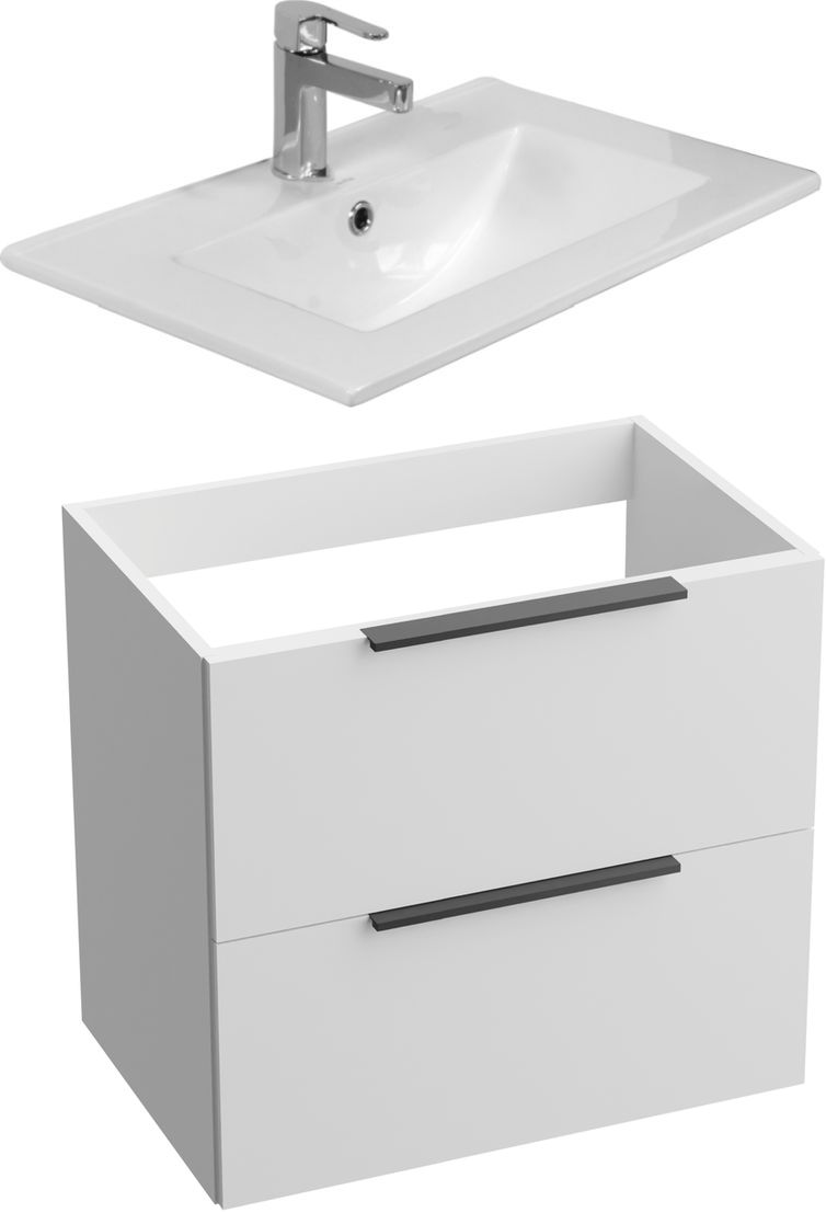 Set skříňka z koupelnové sady LaVita Kalifornia 5908211411972, umyvadlo LaVita Floryda 5908211485027