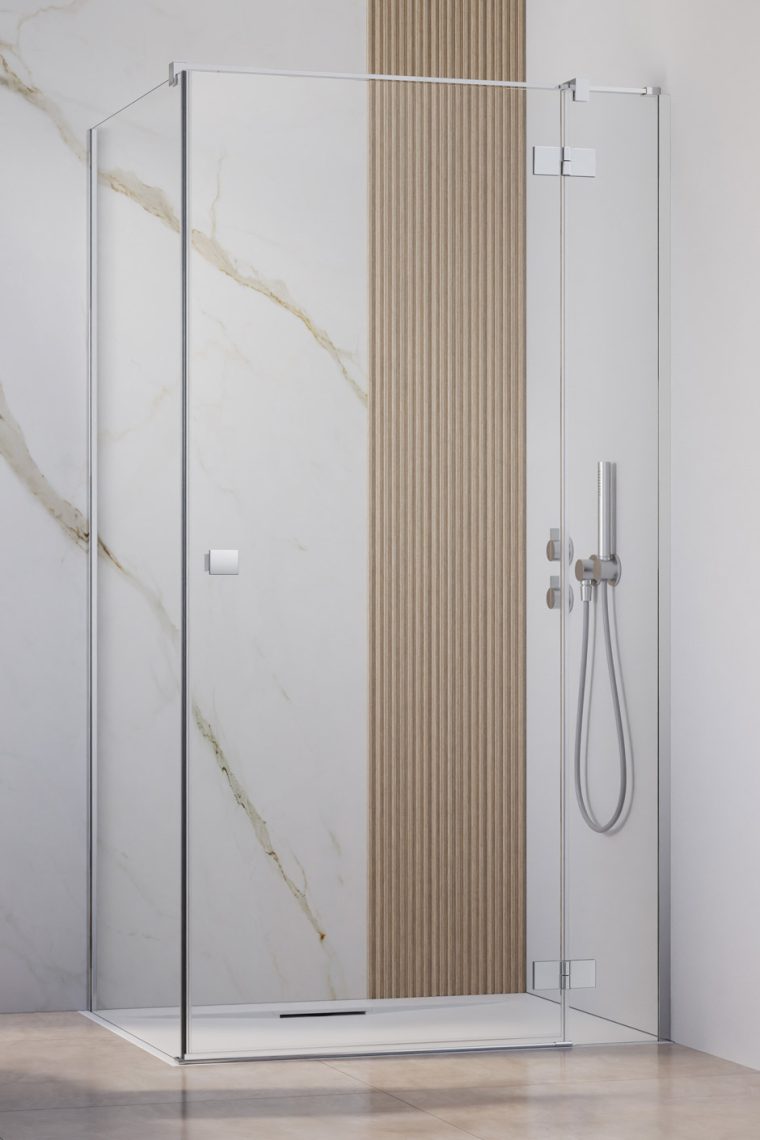 Radaway Essenza New KDJ sprchové dveře 120 cm sklopné chrom lesk/průhledné sklo 1385042-01-01R