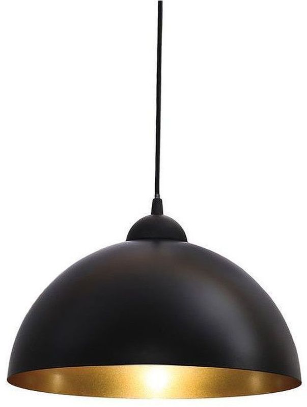 Abigali Round závěsné svítidlo 1x40 W černá-zlatá CHFB-E27