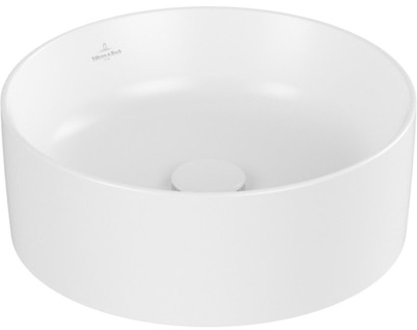 Villeroy & Boch Collaro umyvadlo 40x40 cm kolo na pult bílá 4A1840RW