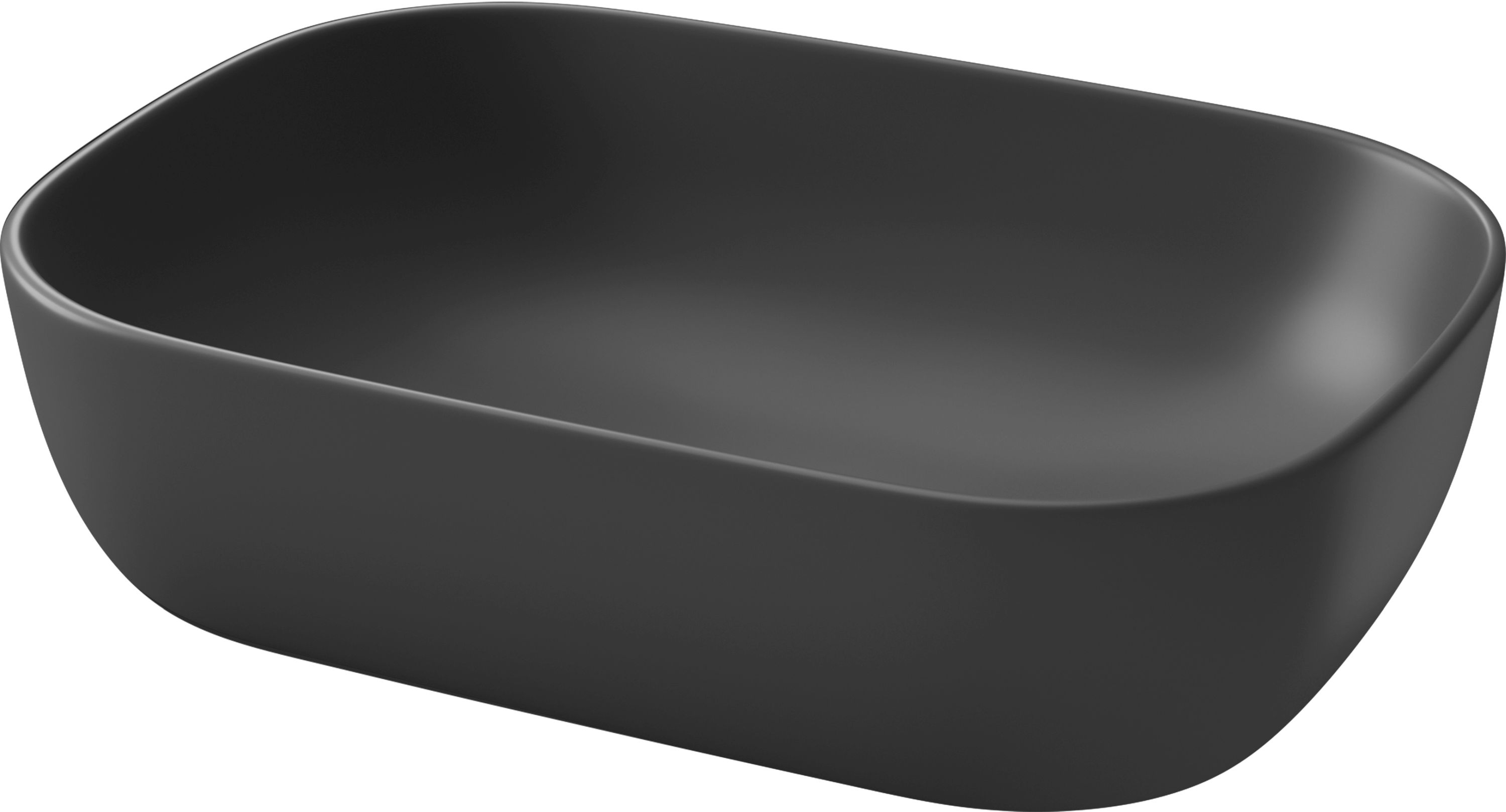 Cersanit Moduo umyvadlo 50.5x36 cm obdélníkový na pult antracitová K116-108