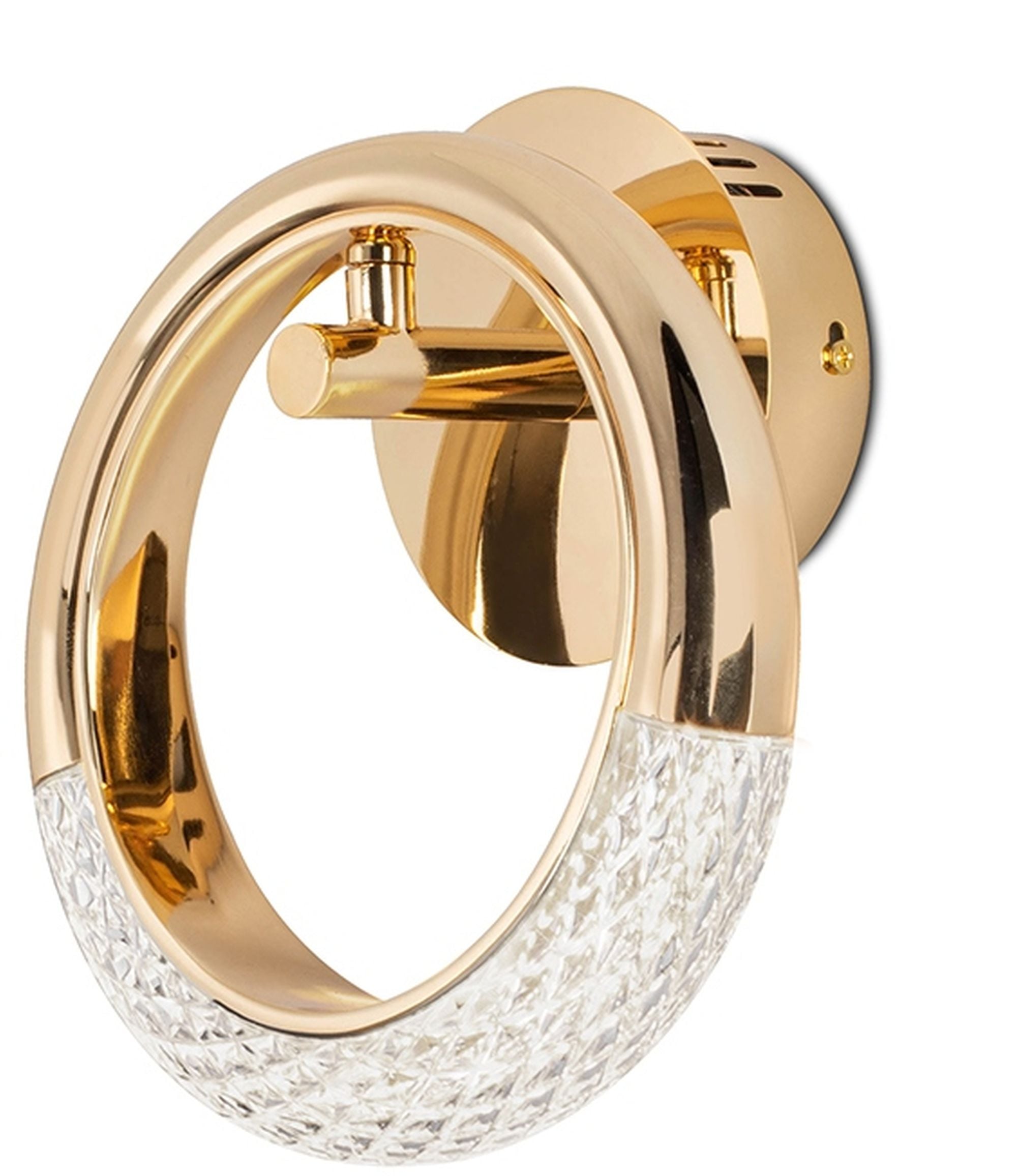 Moosee Helios nástěnné svítidlo 1x8 W zlatá-křišťálová MSE010100320