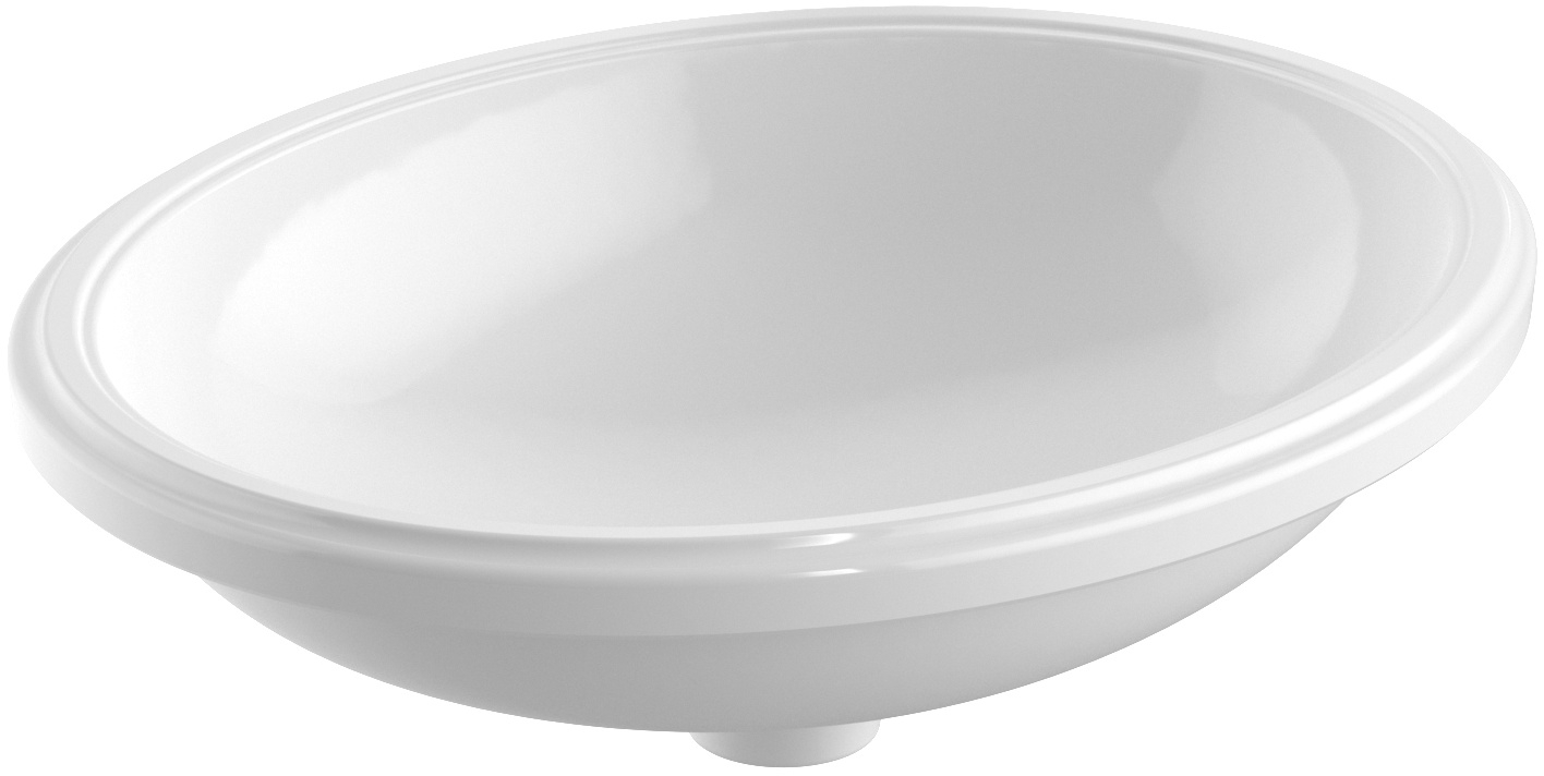 Geberit Variform umyvadlo 50x40 cm oválné pod pult bílá 500.754.00.2