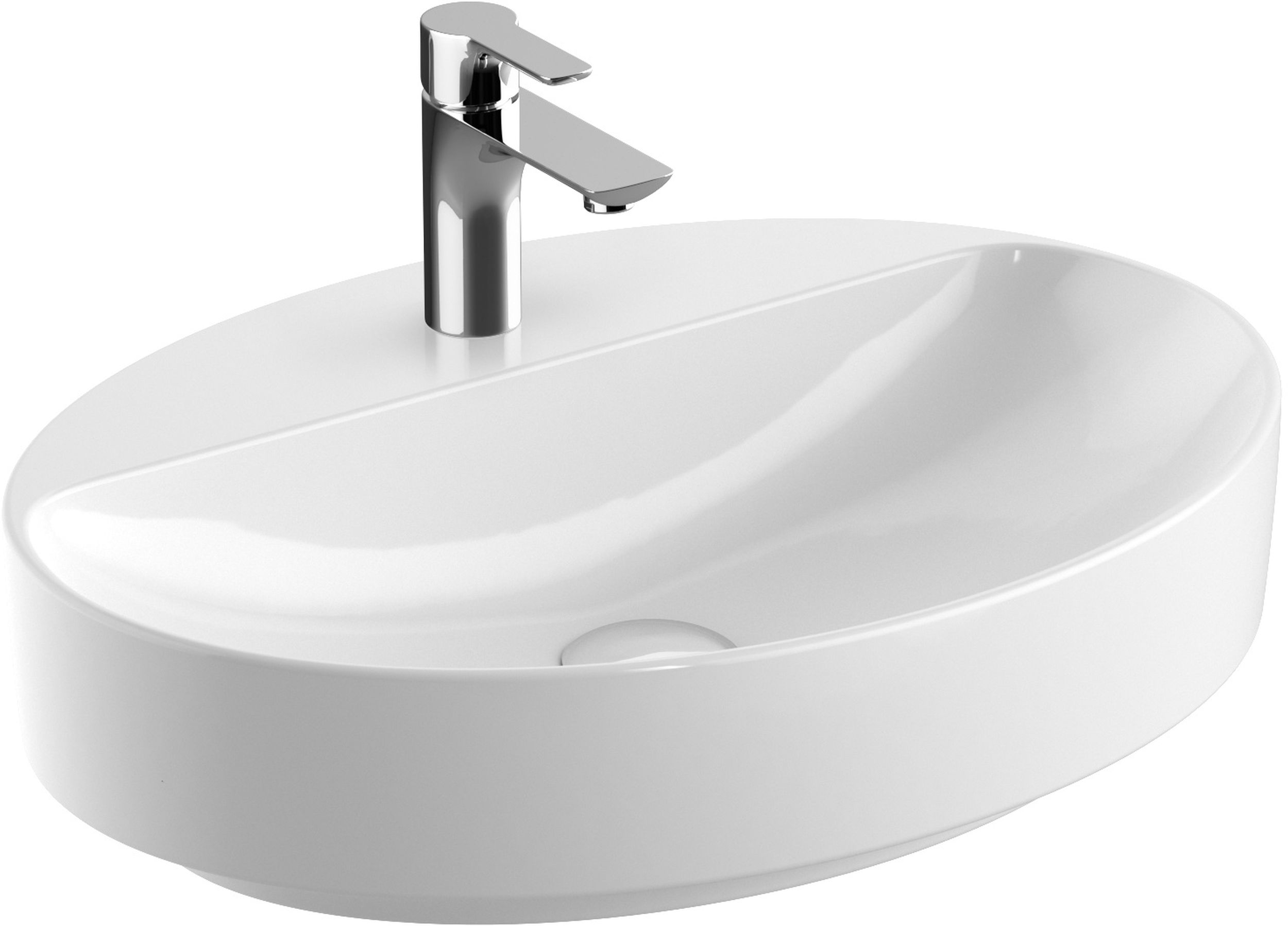 Geberit Variform umyvadlo 60x45 cm oválné nábytkový-na pult bílá 500.773.00.2