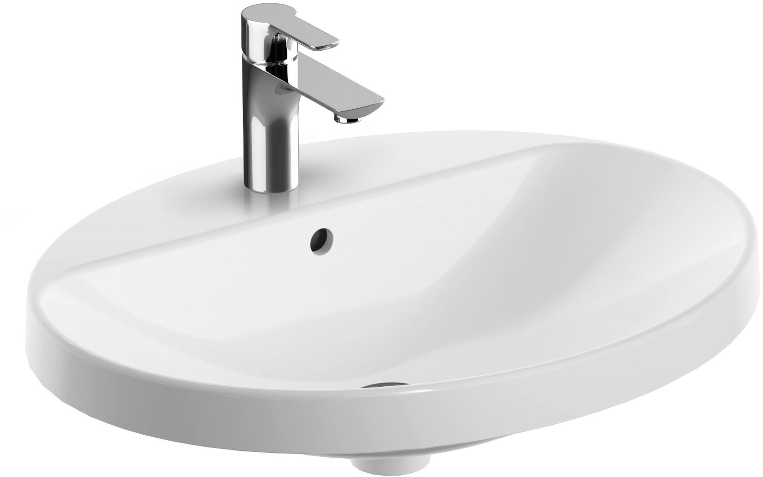 Geberit Variform umyvadlo 60x48 cm oválné zápustný bílá 500.725.01.2