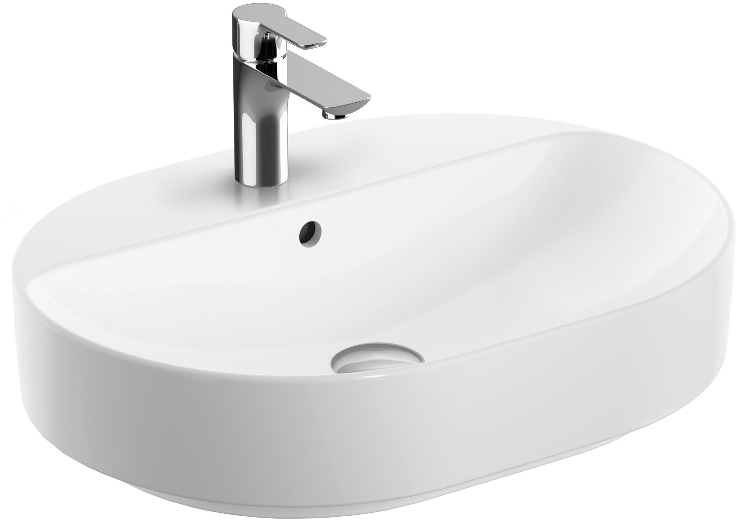 Geberit Variform umyvadlo 60x45 cm oválné nábytkový-na pult bílá 500.777.00.2