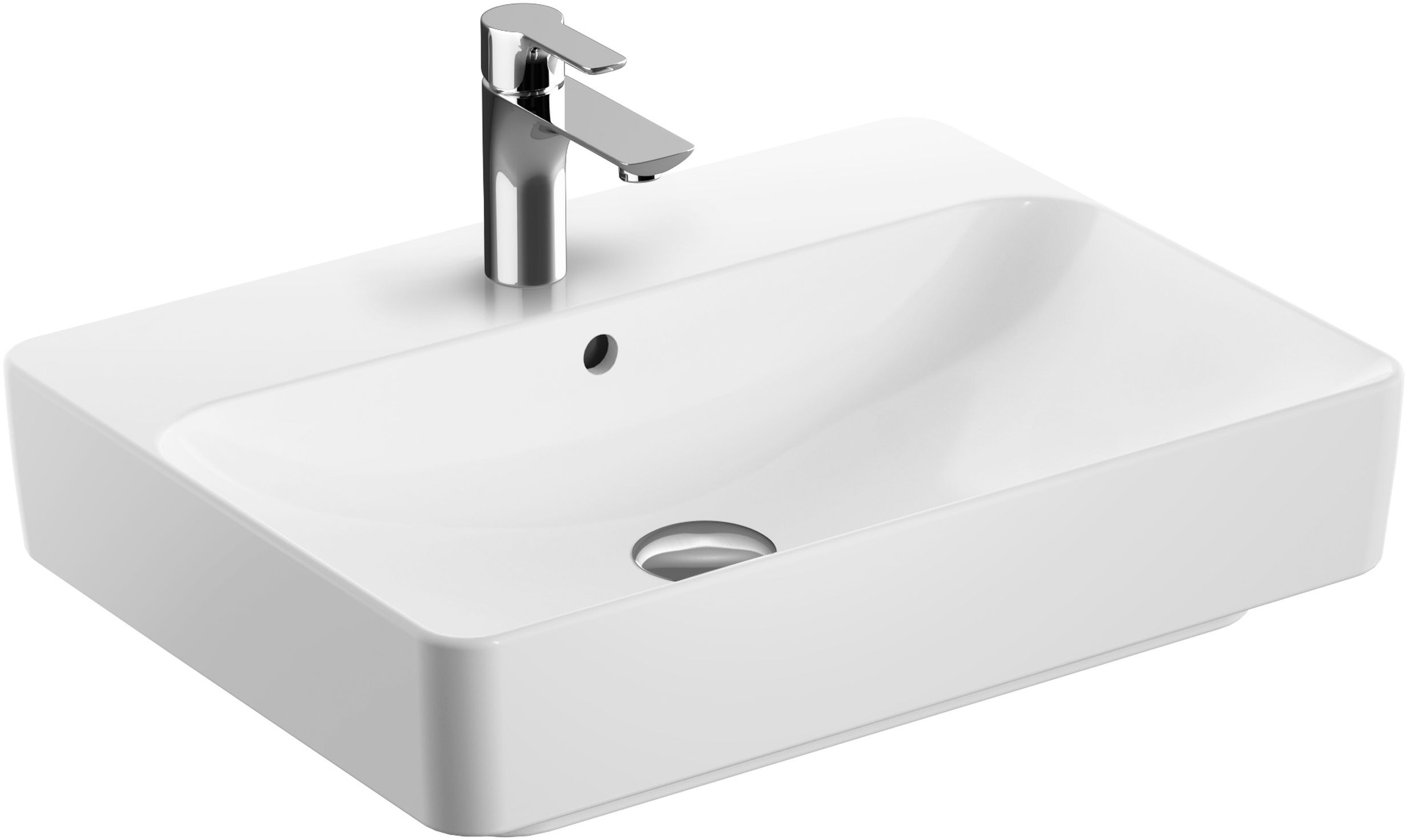 Geberit Variform umyvadlo 60x45 cm obdélníkový nábytkový-na pult bílá 500.780.00.2