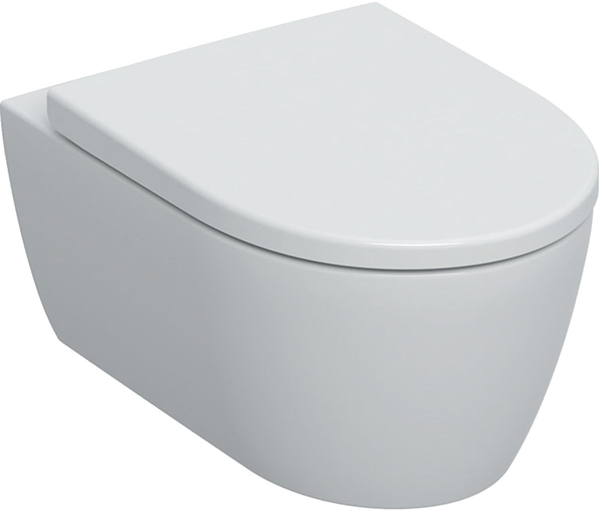 Geberit iCon sada wc s mísou a sedátkem závěsná bez splachovacího kruhu bílá lesk 501.664.00.8