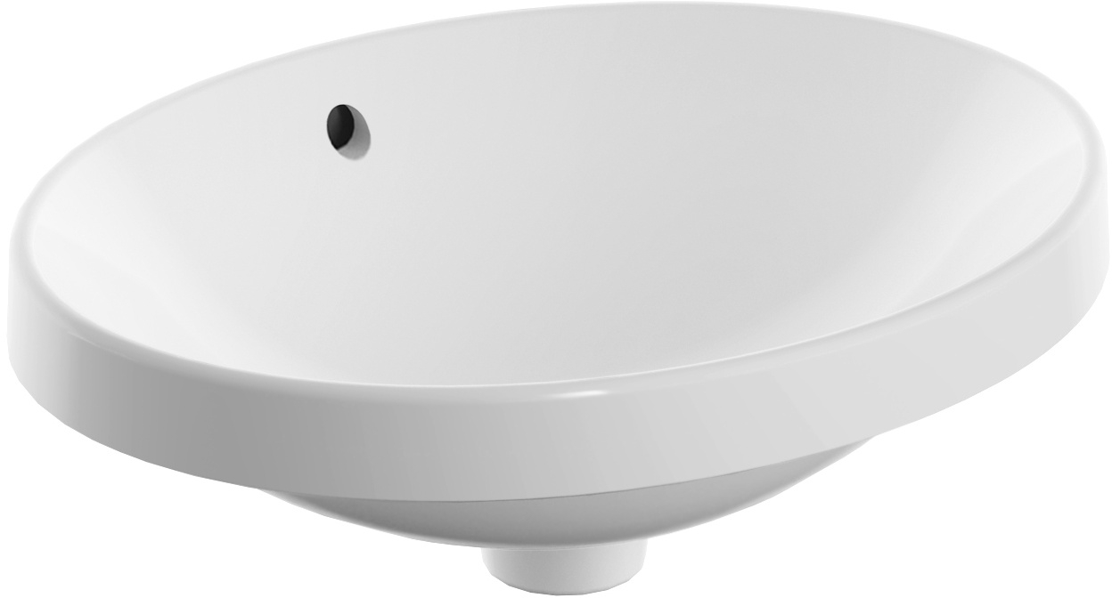 Geberit Variform umyvadlo 50x40 cm oválné zápustný bílá 500.709.00.2