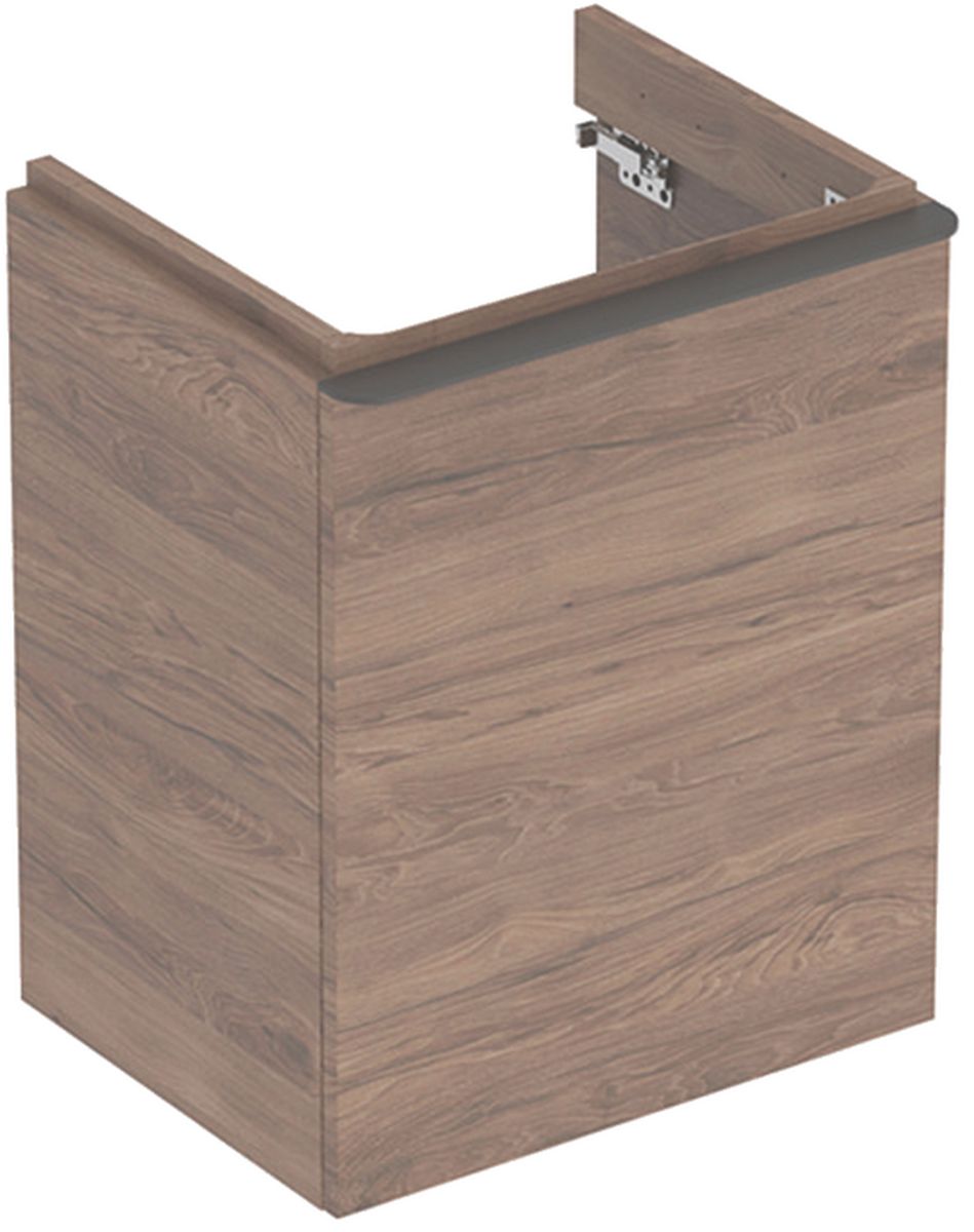 Geberit Smyle Square skříňka 49.2x40.6x61.7 cm pod umyvadlo závěsná ořechová 500.363.JR.1
