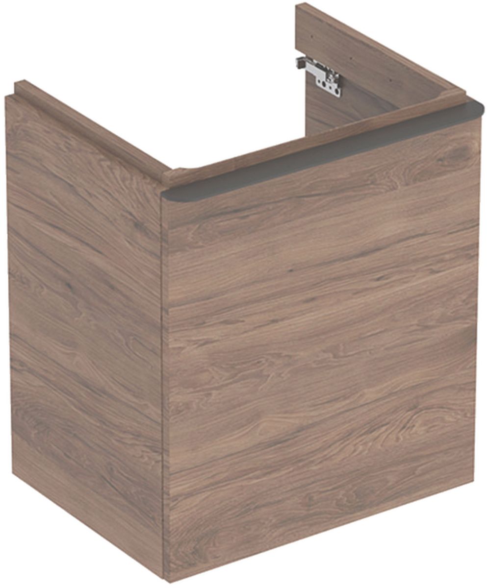 Geberit Smyle Square skříňka 53.6x43.3x61.7 cm pod umyvadlo závěsná ořechová 500.366.JR.1