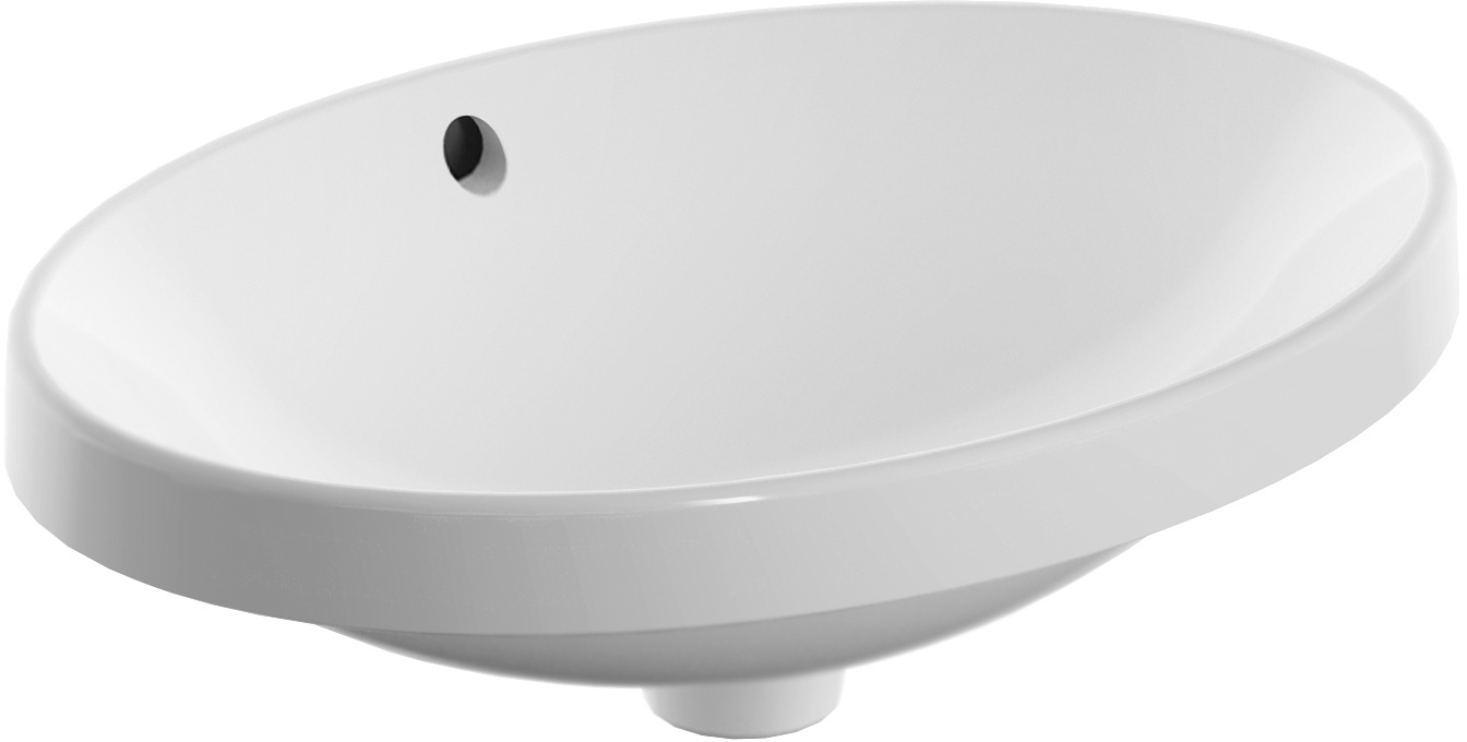 Geberit Variform umyvadlo 55x40 cm oválné zápustný bílá 500.717.01.2