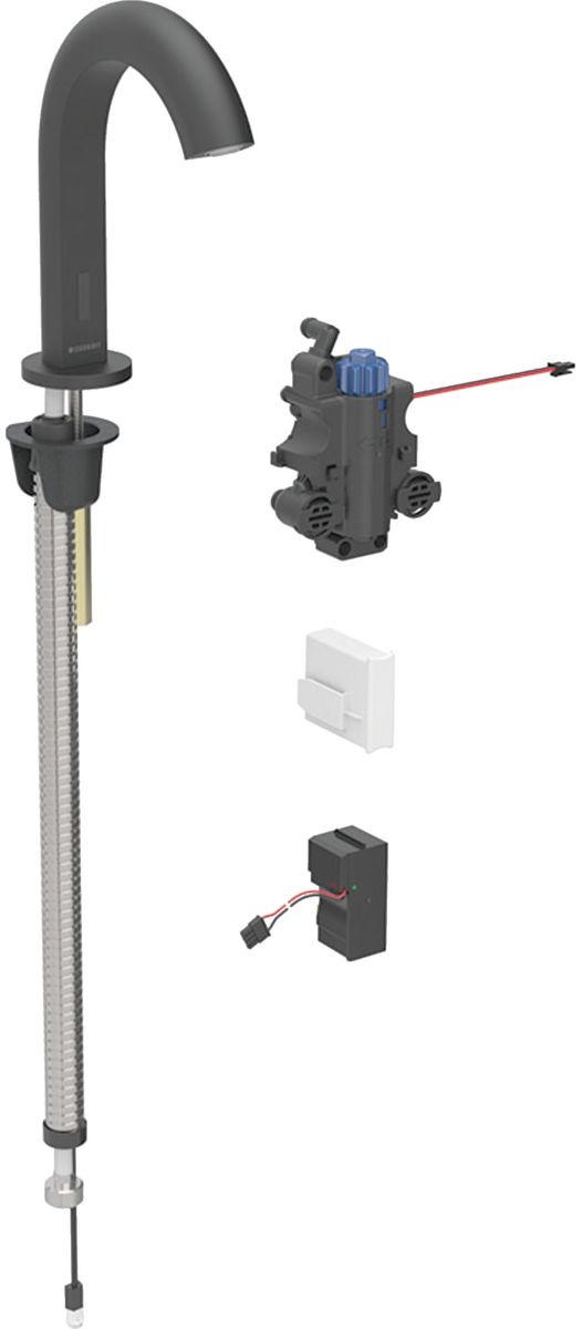 Geberit Piave umyvadlová baterie stojící elektronická černá 115.891.SN.6