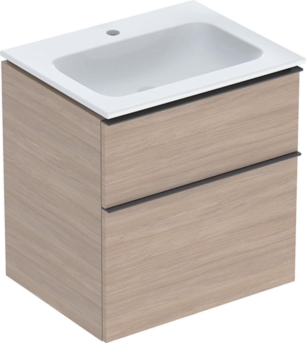 Geberit iCon umyvadla se skříňkou 60 cm dub 502.331.JH.1