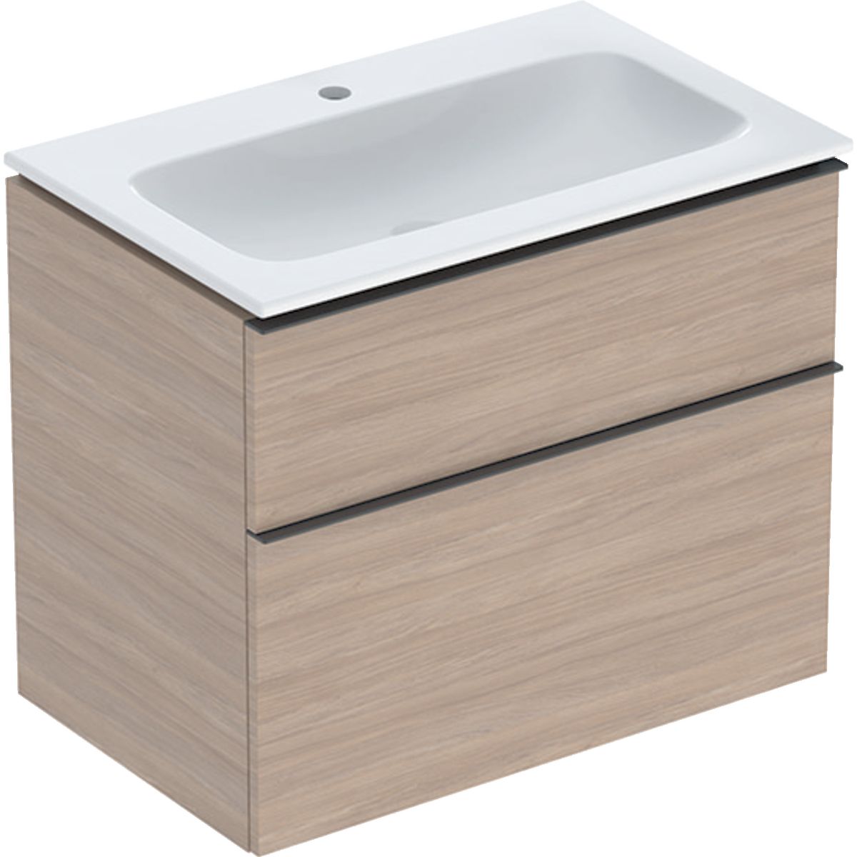 Geberit iCon umyvadla se skříňkou 75 cm dub 502.332.JH.1