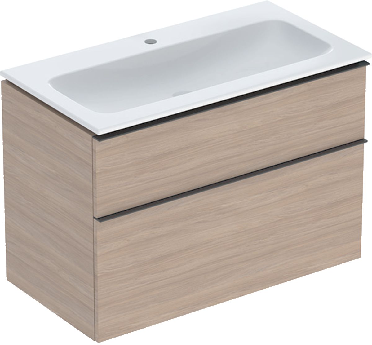 Geberit iCon umyvadla se skříňkou 90 cm dub 502.333.JH.1