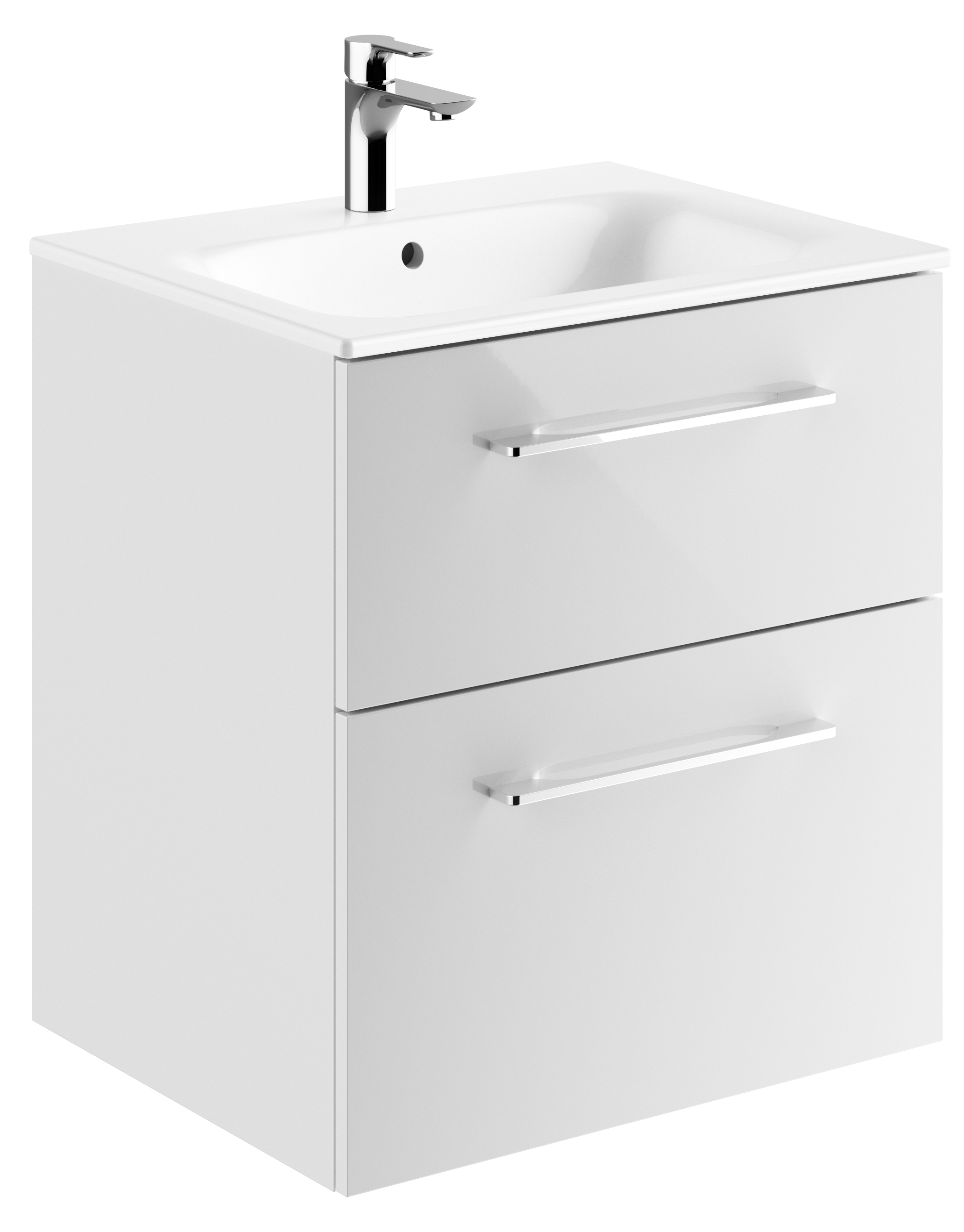 Geberit Selnova Square umyvadla se skříňkou 60 cm bílá 501.236.00.1
