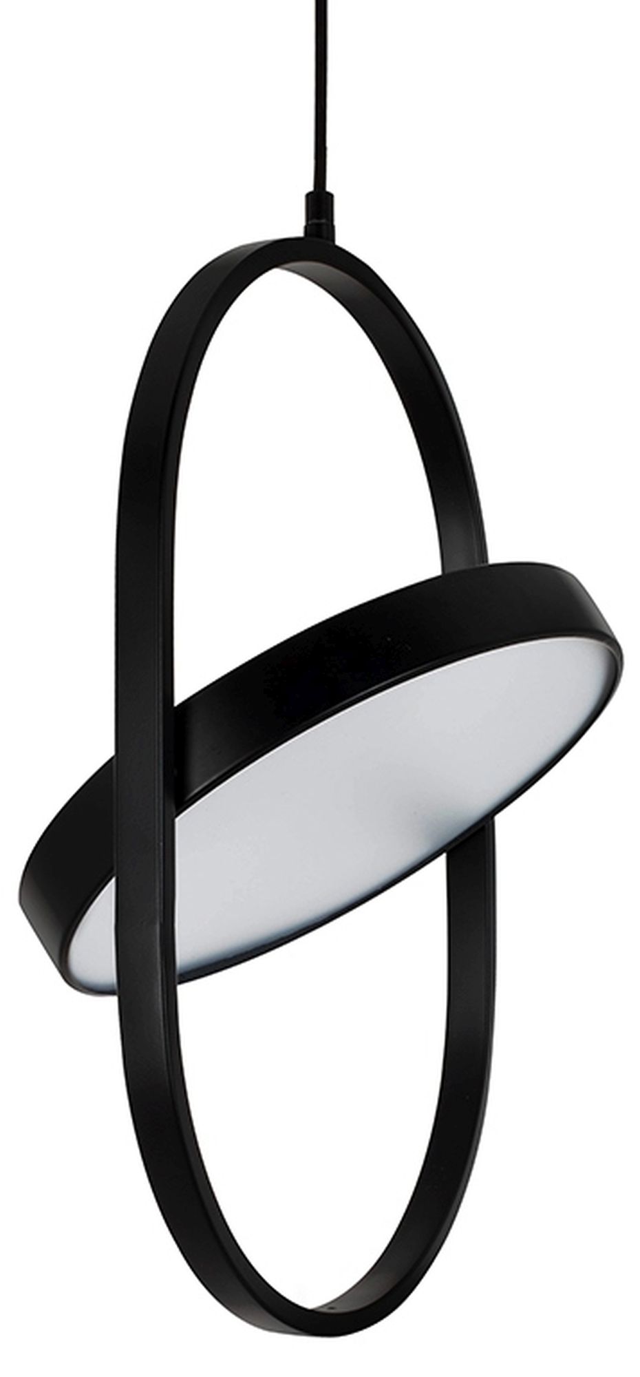 Moosee Spinner závěsné svítidlo 1x19 W černá-mléčná MSE010100315