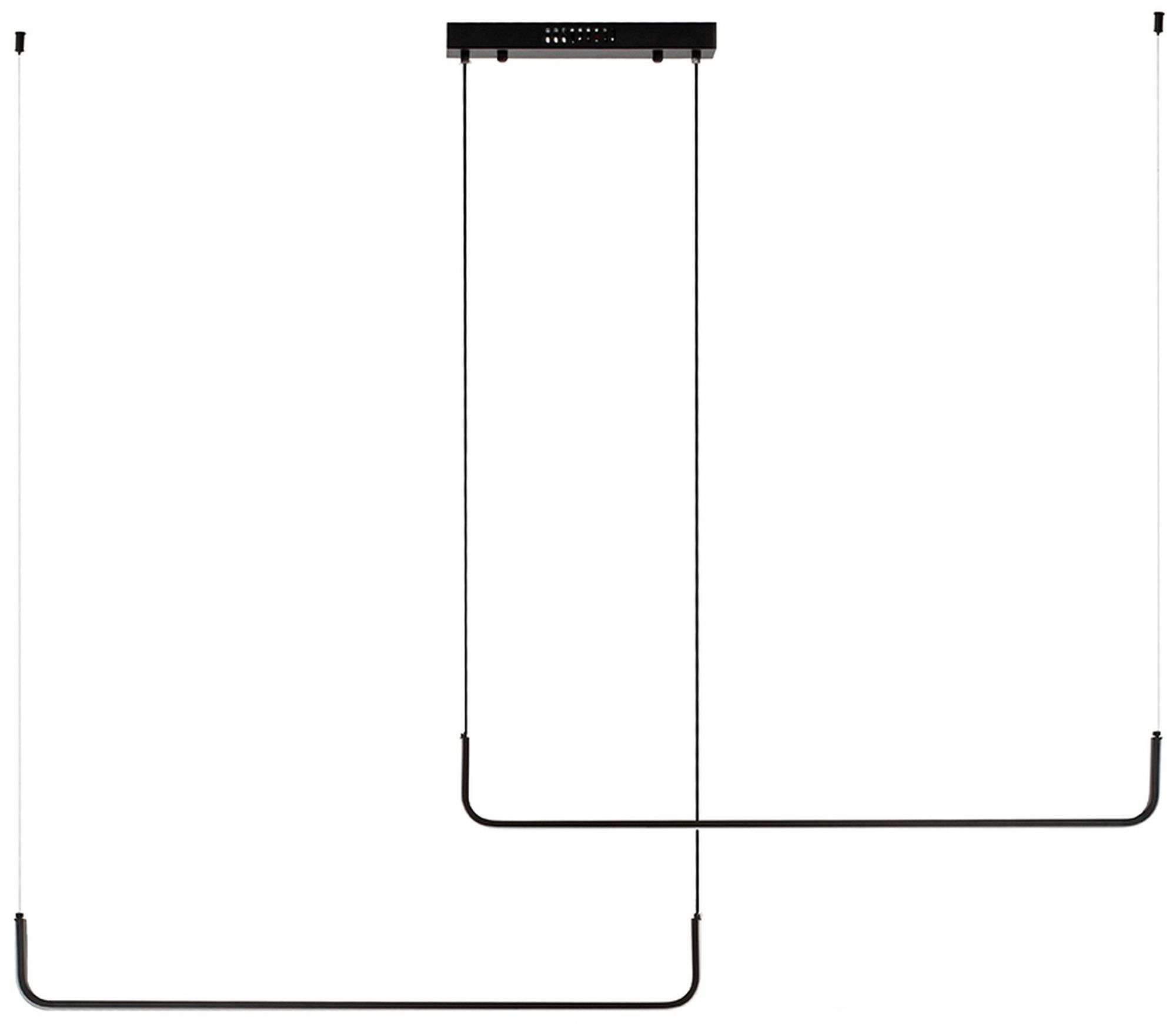 Moosee Shape závěsné svítidlo 2x33 W černá MSE010100329