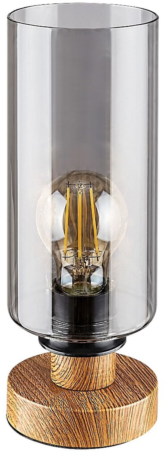 Rabalux Tanno stolní lampa 1x25 W kouřová-dřevo 74120