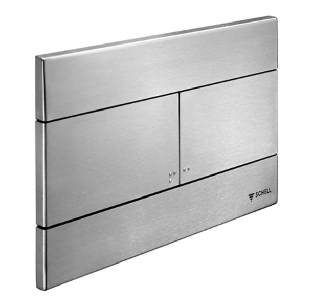 Schell Montus splachovací tlačítko pro WC ocel 30702899