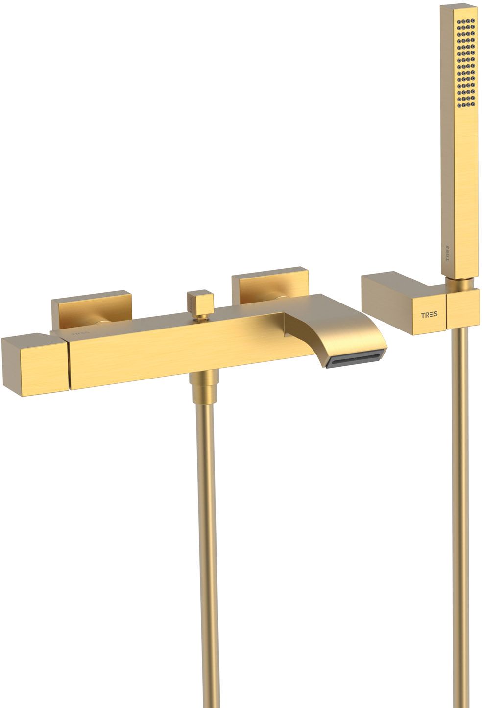 Tres Cuadro Exclusive vanová baterie na stěnu zlatá 0071700203OM