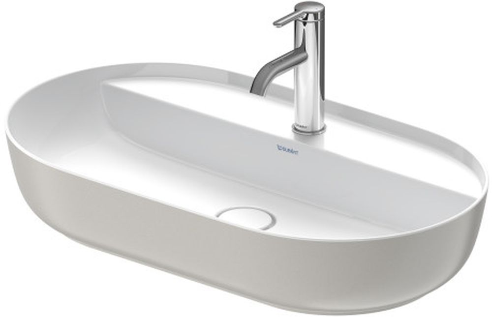 Duravit Luv umyvadlo 70x40 cm oválné na pult bílá-šedá/kámen 03807023001
